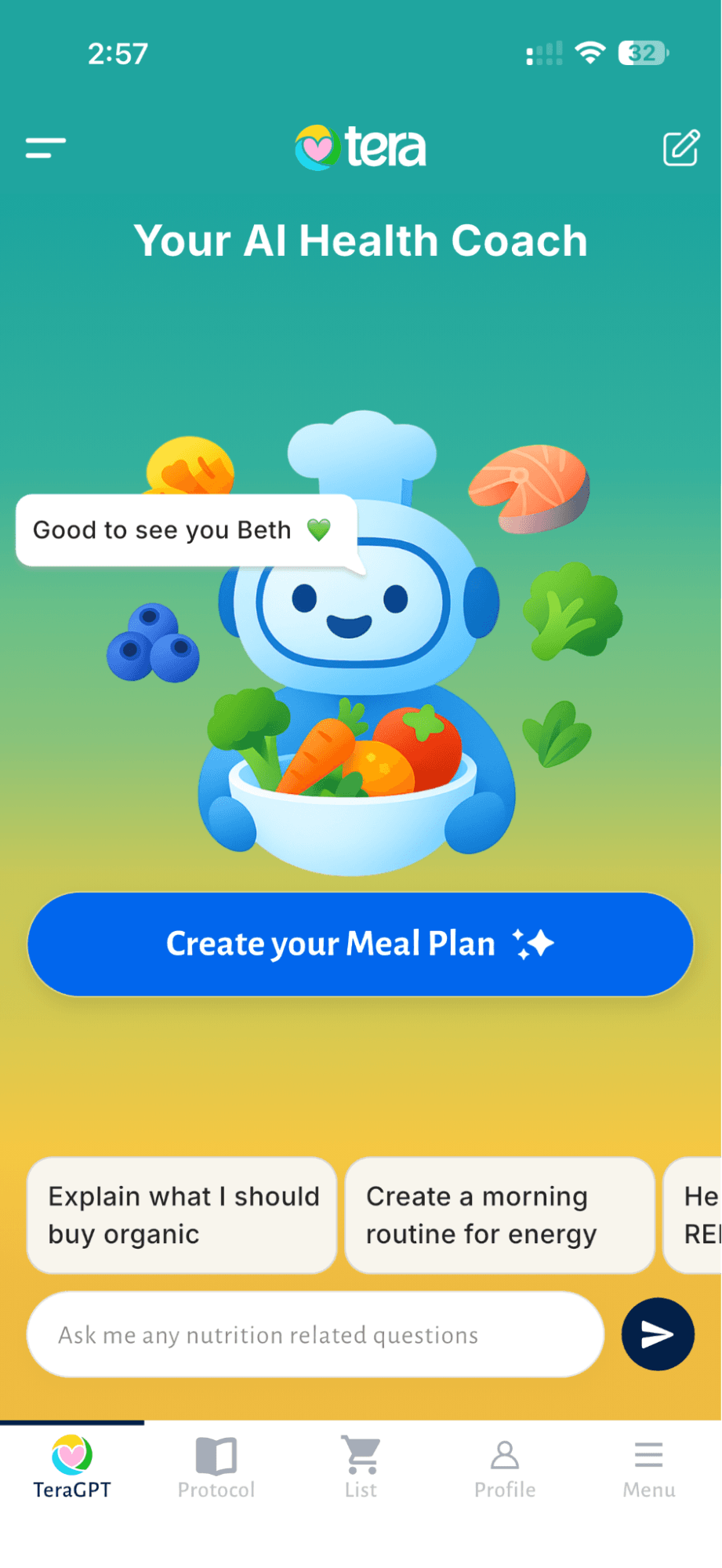Tera AI Nutritionist preview 1